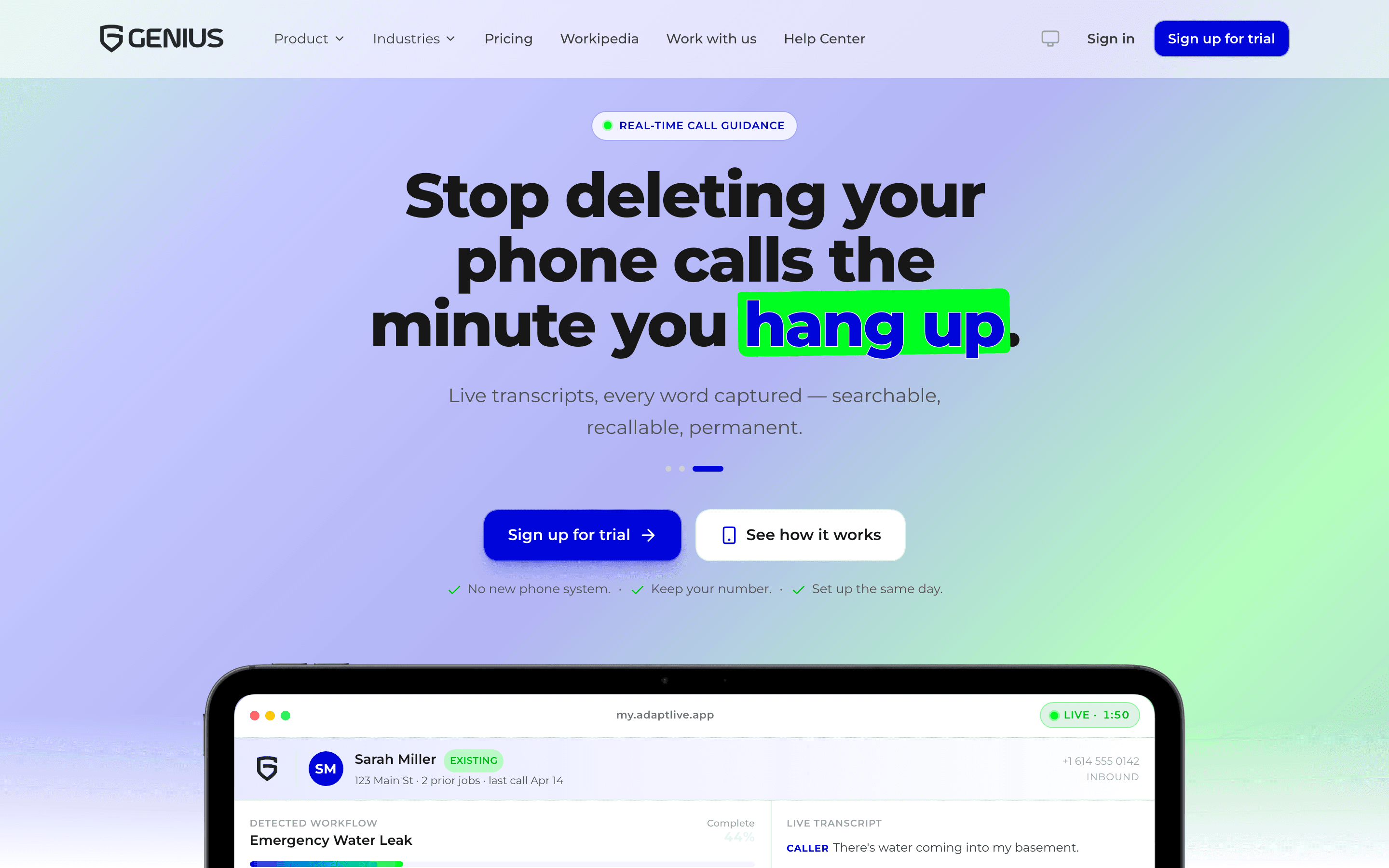 GENIUS — How we designed and built GENIUS — an AI phone system that turns the call itself into finished work.